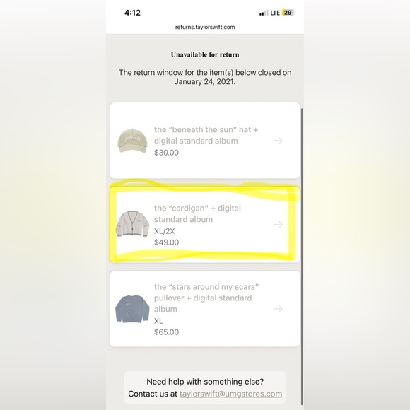 Taylor Swift Folklore Cardigan - Picture 6 of 7